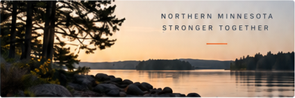 Northern Minnesota lake illustration